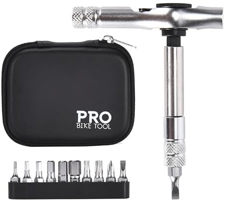 PRO BIKE TOOL Schraubendreher-Set - Multifunktions-Fahrradwerkzeug - Schwarz - Skateboard Werkzeug - Metall-Stahl, ergonomischer Griff, 3-Wege-Design - 9,5x2x7,5 cm