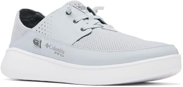 Columbia Mens PFG Boatside Breathe Relaxed Non Slip Boat Shoe, Cirrus Grey/Grill, 11