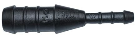 1, 2, 3, 5 oder 10 Schlauchverbinder 14 mm auf 6 mm gerade reduziert PA GF30 schwarz (2)