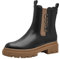 MARCO TOZZI by Guido Maria Kretschmer Damen Chelsea Boots mit Plateau mit Reißverschluss, Schwarz (Black/Nature), 36 EU