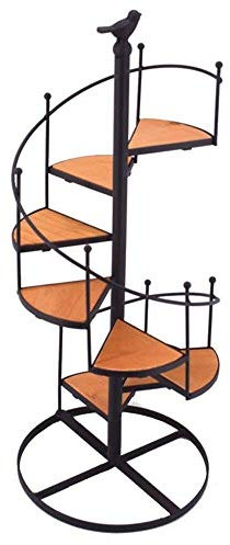 CYYHGD Supports pour Plantes, Support à Fleurs, Support à Fleurs d'angle en métal, Support de Bureau pour escalier en colimaçon, Support à Fleurs, pour décoration de Plantes intérieures