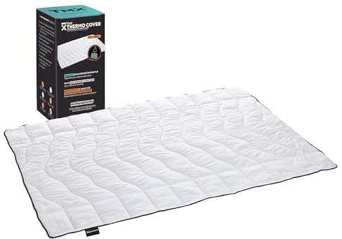TMX® Thermo Cover – Temperaturregulierende Bettdecke (155 cm x 220 cm) | Made in Germany | Innovative PCM-Faser | Vegan & Oeko-Tex Standard | Für Allergiker geeignet | Atmungsaktiv | Weniger Schwitzen