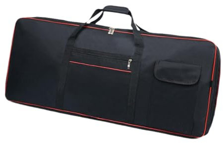 rockible 61 Key Keyboard Gig Carrying Bag Oxford Cloth Comfortable Dustproof Breathable Protective Waterproof Cover with Handles, 102x44x15cm