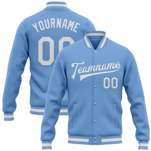 Custom Fashion Varsity Jacket Cotton Blend Letterman Baseball Jacket Unisex Coats Personalized Name Number Personalized Bomber Jackets
