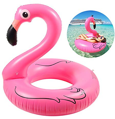 Flotador Flamenco Gigante Ninonly Flamenco Hinchable para Piscina de PVC Reforzado, Flamingo Inflable para Piscina Ideal para Fiestas y Playa, Flotador Gigante Adultos de Lujo