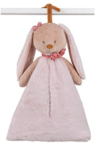 Nattou Windeltasche Kaninchen Pauline mit Aufhänger, 60 x 33 x 12, Pauline und Sasha, Rosa/Braun 244435