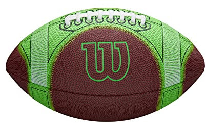 Wilson Unisex-Adult Hylite Game Ball Tdy, Brown/Green, Youth