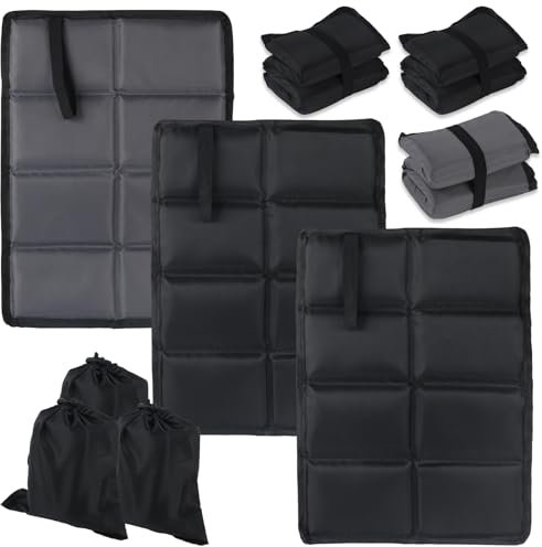 Paquete de 3 cojines de asiento cálidos，Almohadillas de asiento plegables Impermeables, Cojines térmicos de campo al aire libre, Almohadillas de asiento para niños, Ideal para acampar y senderismo.