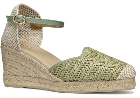 Geox D Gelsa Low E Sandalo con zeppaDonna