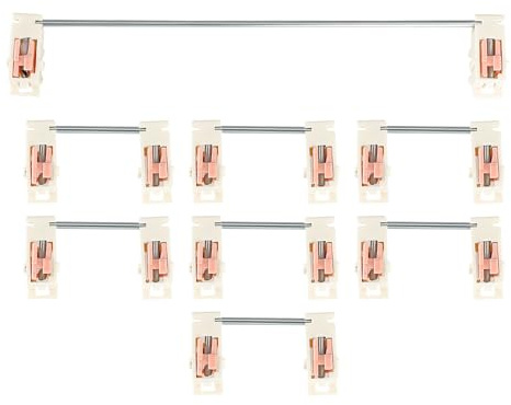 ECSiNG 7 Stabilisateurs 2U Et 1 Stabilisateur 6,25U de Remplacement pour Clavier Mécanique Stabilisateurs Montage sur Plaque Accessoires pour Clavier