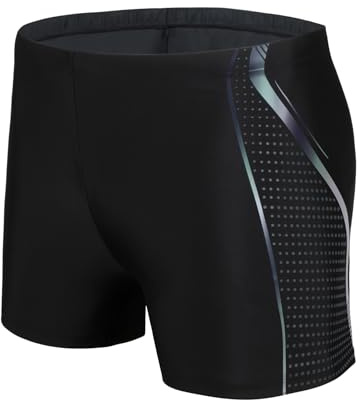 WHCREAT Bañador Hombre Natación Secado Rápido Bañadores Boxer con Cordón