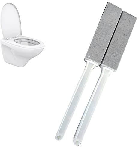 Qcwwy Hard Water Stain Remover 2Pcs Stone Toilet Cleaner Natural Stone Bathroom Tool Calcium Deposit Eraser Rust Grill Pool Tile Scrub for Bathroom Kitchen