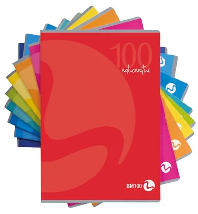 Bm – BeMore – Educentus 0122454 – Quaderno Didattico Formato A4 Per Disgrafia – Rigatura B – Righe Colorate Con Margini Evidenziati – Carta Da 100G/Mq – Colori Assortiti – Confezione 10 Pezzi