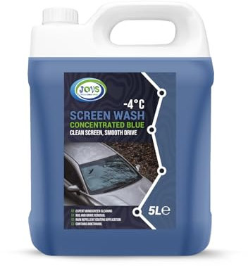 Screenwash 5 Litre - Screen Wash for Cars, Windscreen - Concentrate & Effective to -4°C - Car Screen Washer Fluid & Windscreen Cleaner.