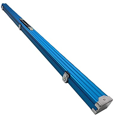 Perfeclan Étui Rigide pour Queue de Billard Portable, étui de Transport pour Queue de Billard, Rangement pour Queue de Billard en Aluminium, Accessoires de, Bleu
