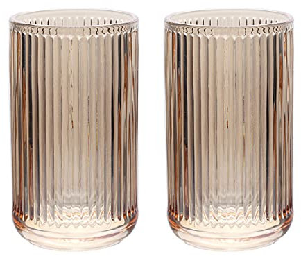 Gaolinci Lot de 2 gobelets en verre, porte-brosse à dents, gobelets de salle de bain, 388,5 g