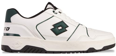 Lotto Boxscore Unisex, Scarpe da Ginnastica Adulto, Bianco Verde, 45 EU
