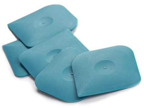 Raschietto Taglia Impasto per Pasticceria - 5 Pezzi Spatola per Impasti in Plastica e Silicone, spatola per pasta，Utensile da Cucina Multiuso Spatola da Forno per Pane,Pasta,Pizza,Dolci,Pancakes(blu)