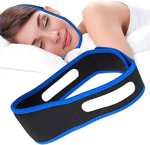 Sottogola anti-russamento, dispositivo anti-russamento, anti-russamento, professionale ed efficace, aiuta a prevenire il russamento, dispositivo anti-russamento, blu