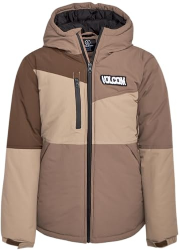 Volcom Boys Winter Jacket - Snow and Wind Resistant Insulated Ski Parka Coat Ski Jacket - Warm Lightweight Jackets for Boys, Size 8, Chestnut