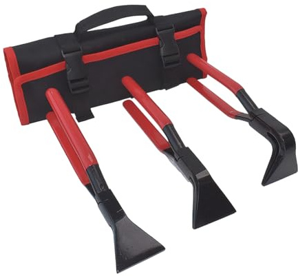 3tlg 0° 45° 90° Falzzange Gerade Abgewinkelt Abkantzange Blechzange Maulbreite 60 mm, 300 mm Länge, Kohlenstoffstahl Schwarz Brüniert – Erprobtes Dachdecker Werkzeug für Heimwerker