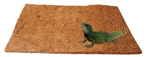 GRIRIW Natürliche Kokosfaser Terrarien Einlage Atmungsaktive Reptilien Einstreu Für Schildkröten Kälteschutz Und Hygienische Bodenmatte Für Schildkröten Und Echsen