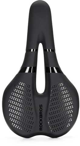 ROCKBROS Comfortable MTB Saddle for Men and Women, Bicycle Seat with Soft Memory Foam for Road Bike, Gravel, Ebike e Mountain Bike
