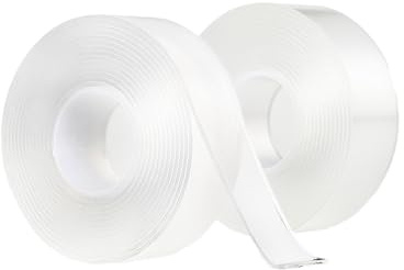 Lxtness Cinta Doble Cara Extrafuerte, 6 Metros Cinta Adhesiva Doble Cara Transparente, Resistente Al Agua, para Pared y Alfombra【2 rollos 】