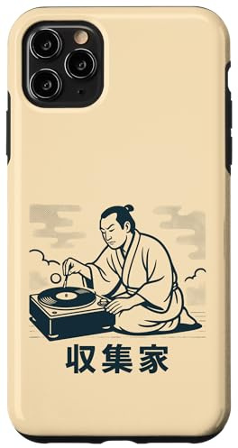 Samurai Vinyl Collector Tocadiscos DJ Carcasa para iPhone 11 Pro MAX