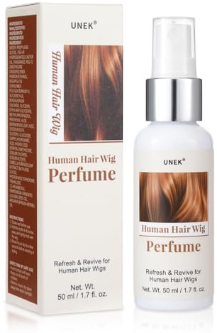 UNEK perfume para pelucas Té Blanco: spray sin alcohol para pelucas, extensiones y postizos de cabello natural, aroma sutil que neutraliza olores y aporta frescura duradera, 50 ml