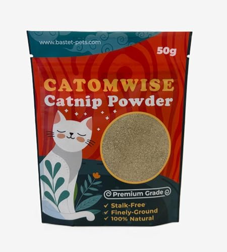 50g Catomwise Fine Grade Catnip, stalk free South African Catnip, Great for training, calming and play
