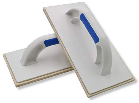 2er Set DEWEPRO® Filzbrett – Kunststoff (PS) Reibebrett mit 6 mm Filzbelag für Putz & Feinputz – 280 x 140 mm – Filzreiber – Putzreiber – Maurerfilz