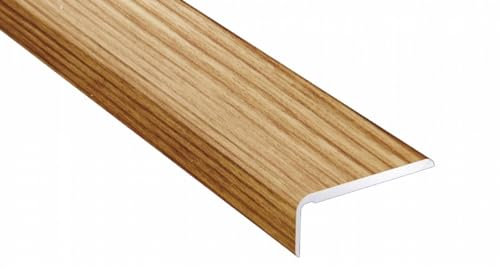 SELF-Adhesive Oak Walnut Threshold 1M Door Stops End Laminate Floor Edge Strip Trim TMW Profiles (Oak Plank)