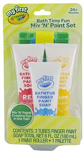 Crayola Bath Tub Brush & Finger Paint Soap Set