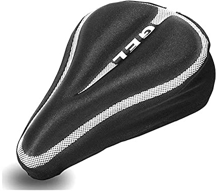 Totill Vélo Selle Housse, Confortable, Respirant, Ajustable Housse de Selle Vélo en Gel, Fait de Silicone et Éponge, Respirant, Doux pour VTT de Montagne, Vélo de Route, pour Hommes et Femmes