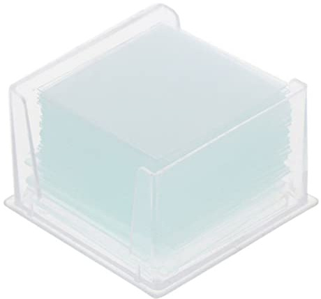 Kit di accessori per microscopio Slitta da 100 pezzi trasparenti quadrati quadrati custodie for custodia for il microscopio Vetrini per microscopio (Color : 22x22)