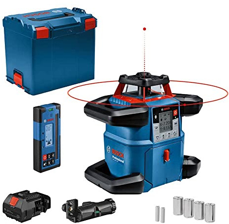 Bosch Professional 18V System Livella laser rotante GRL 600 CHV (Connect, portata 600 m (diametro), in L-boxx)