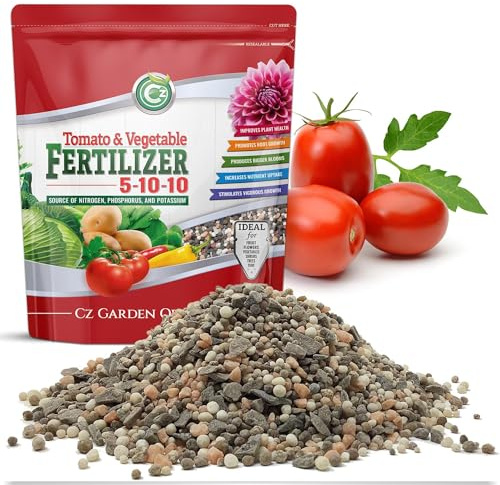 5-10-10 Tomato & Vegetable Fertilizer - Made in USA - 2% Iron + Micronutrients Plant Food for Flower Gardens
