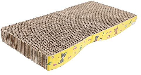 Toyvian 1 Pièce Griffoir de Vague pour Chat à Gratter Carton Planche à Résistante pour Chat pour Éviter Dommages à Votre Animal de Compagnie