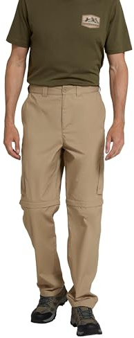 Mountain Warehouse Trek Mens Zip Off UPF50+ Trousers | Lightweight & Comfortable Casual Walking Bottoms with Lots of Pockets, Quick Dry with Sun Protection, For Hiking & Winter