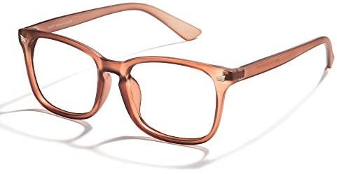 Cyxus Gafas Luz Azul Retro Cuadradas Para Hombre y Mujer, Ligeras De Computadora Con Marco Clásico Anti Fatiga Ocular y Dolor De Cabeza-8082T49