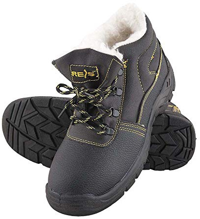 Reis BRYES-T-S1_49 Yes Zapatos de seguridad, Negro-Amarillo, Talla 49