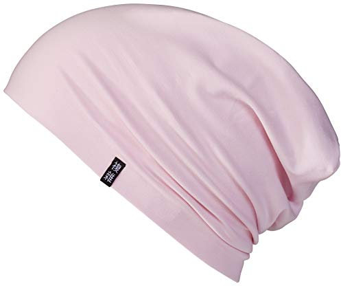 Enter the Complex® Leichte Beanie Mütze, Herren und Damen, Übergangsmütze, Sommer Beanie, Dünne Kopfbedeckung, Baumwolle (Jersey) S/M, Strawberry Ice Cream Pink