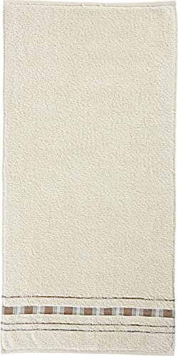 Erwin Müller Duschtuch - Achern Natur Größe 70x140 cm - 500g/m² - schnell trocknend, extra saugstark, beidseitige Schlaufen