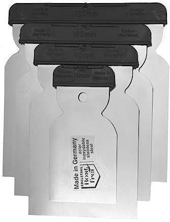 Ynkus - Juego 4 Espátulas Carrocero Acero Inoxidable