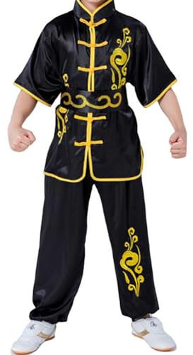Kung-Fu-Anzug für Erwachsene, Drache, chinesische Tai Chi, Uniform, traditionelle Löwentanzkleidung, Kampfkunst, Wing Chun Kostüm, 08 - schwarze Wolke, Höhe-180 cm