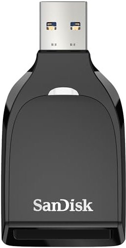 SanDisk QuickFlow SD-UHS-I-Kartenlesegerät mit USB-A-Anschluss, Lesegeschwindigkeit bis zu 250 MB/s, Schreibgeschwindigkeiten bis zu 150 MB/s, USB 3.2 Gen 1