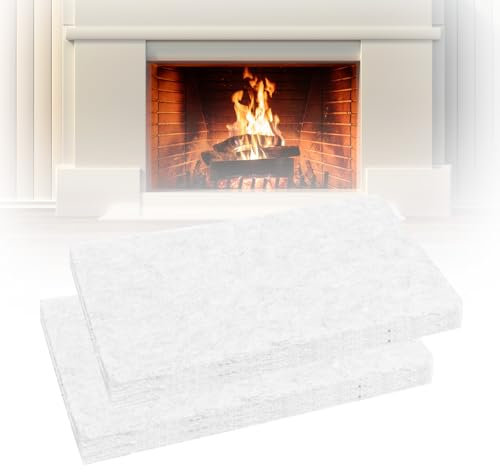 Sudnsadaks 2 Pezzi Fibra Ceramica, Lana di Ceramica per Bioetanolo, Spugna Ceramica Camino, Spugna Camino Bioetanolo Biocaminetto per Camini da Tavolo Interni, Bio-etanolo, Fornello Alcool