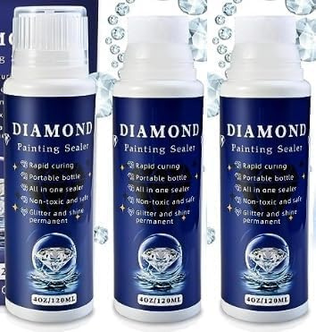 Cieex 3 Stück Diamond Painting Versiegelung