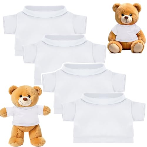 4 pièces Build a Bear Clothes Mini ours Vêtements Ours Poupées Vêtements Ours Vêtements Peluche Vêtements Ours Vêtements Ours 12-16 pouces Ours Faites vos propres poupées en peluche Ajustement parfait